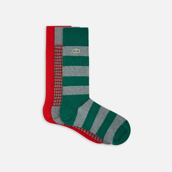 Lacoste Women’s Long Cotton Sock 3-Pack - Picture 7 of 7